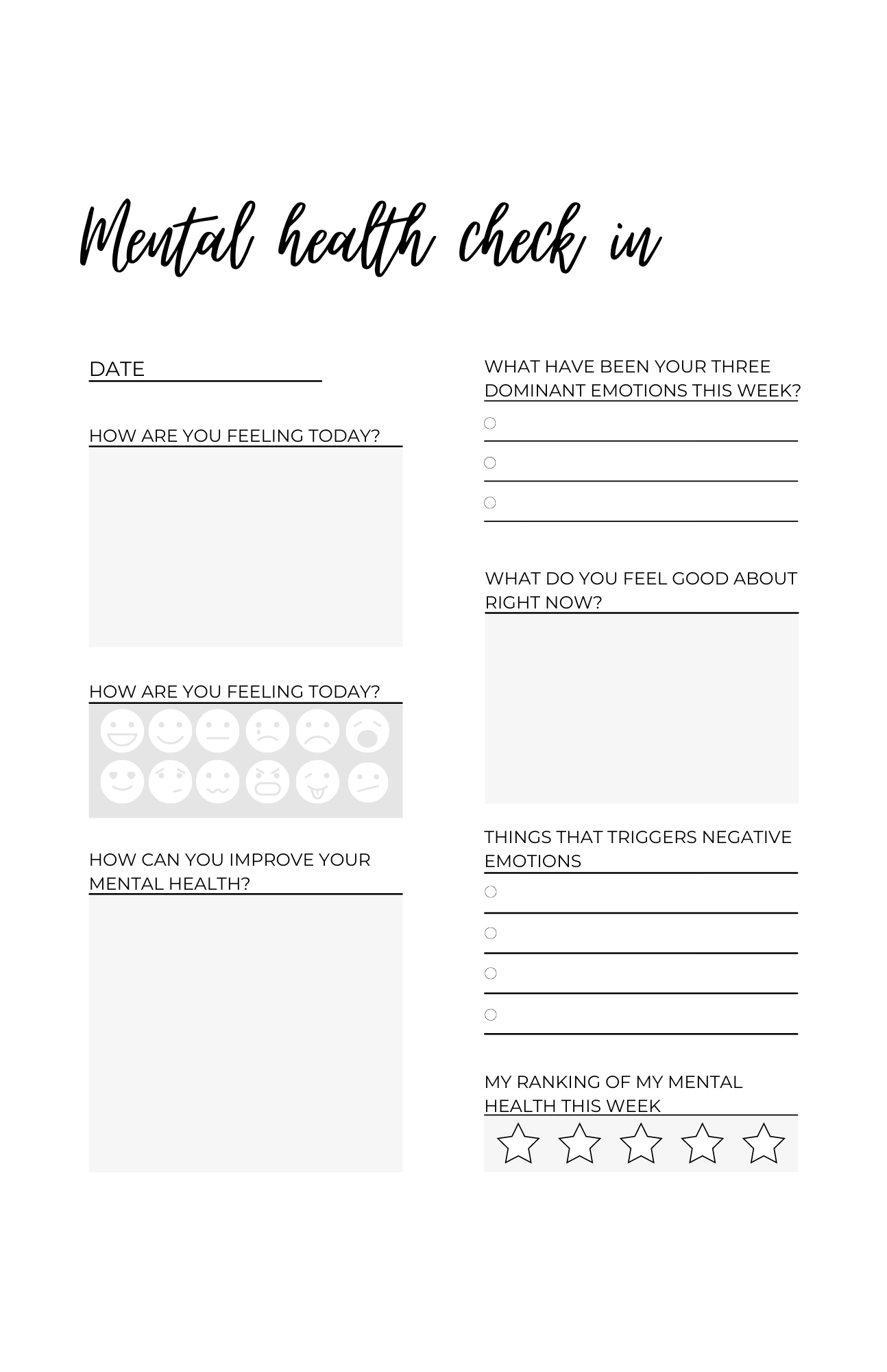 the-self-care-journal-waxt-co for Free Printable Self Care Assessment Worksheet The Self Care Journal – WaxT & Co. for Free Printable Self Care Assessment Worksheet